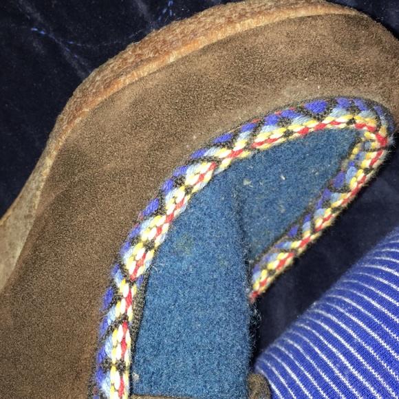 80%20 Brown Suede Wedges - Picture 4 of 6